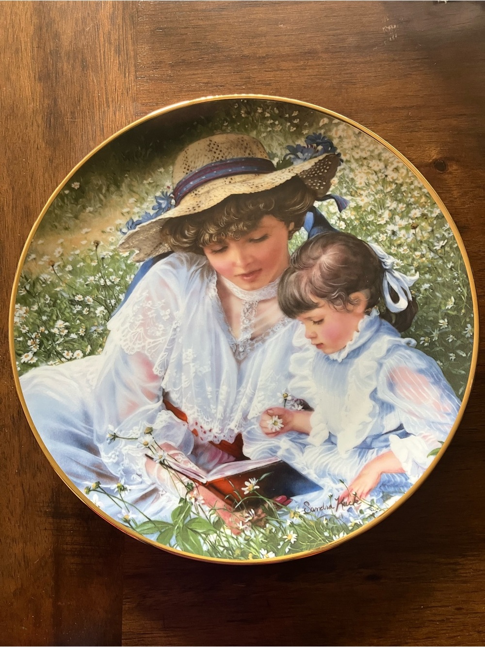 Sandra Kuck “Once Upon A Time” 1985 Mother’s Day Collectible Plate